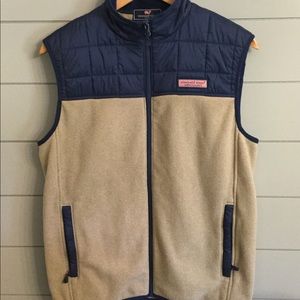 Men’s vineyard vines pleated full zip vest
